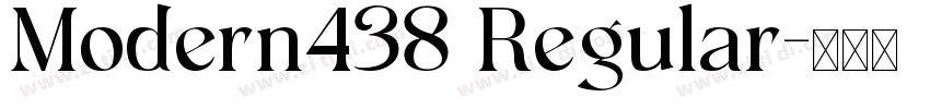Modern438 Regular字体转换